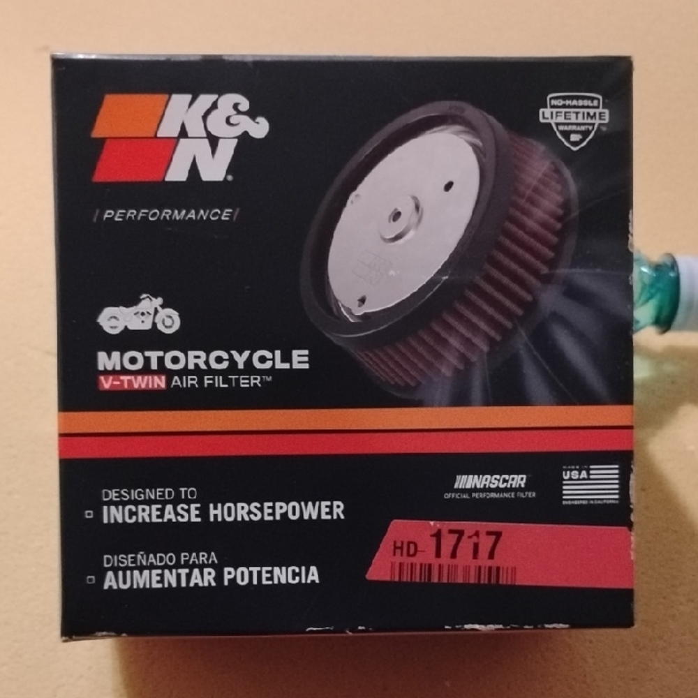 Motorcycle V-Twin Air Filter - Black